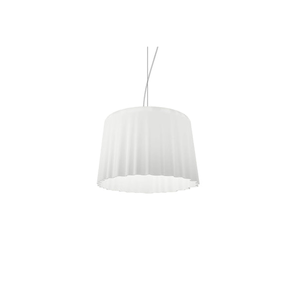 Vistosi Cloth suspension lamp in satin white LED