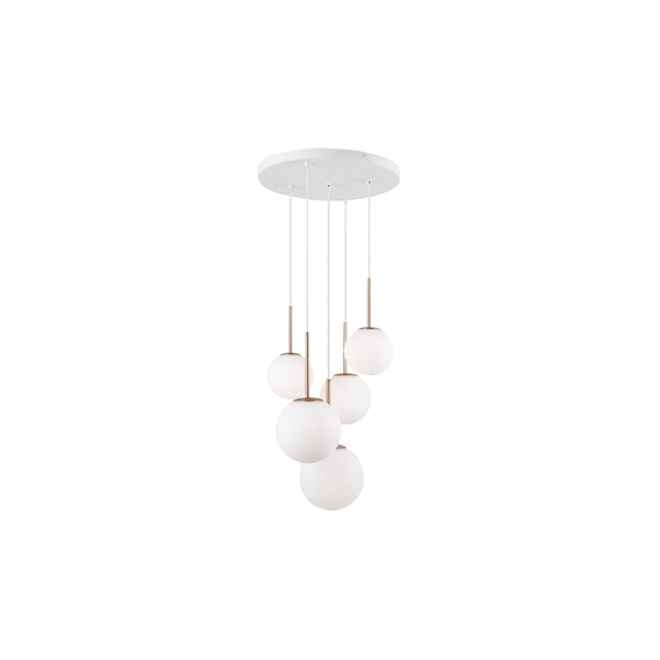 Maytoni Basic Form Sospensione E14x5 Bianco-Oro