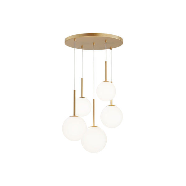 Maytoni Basic Form Sospensione E14x5 Oro-Bianco