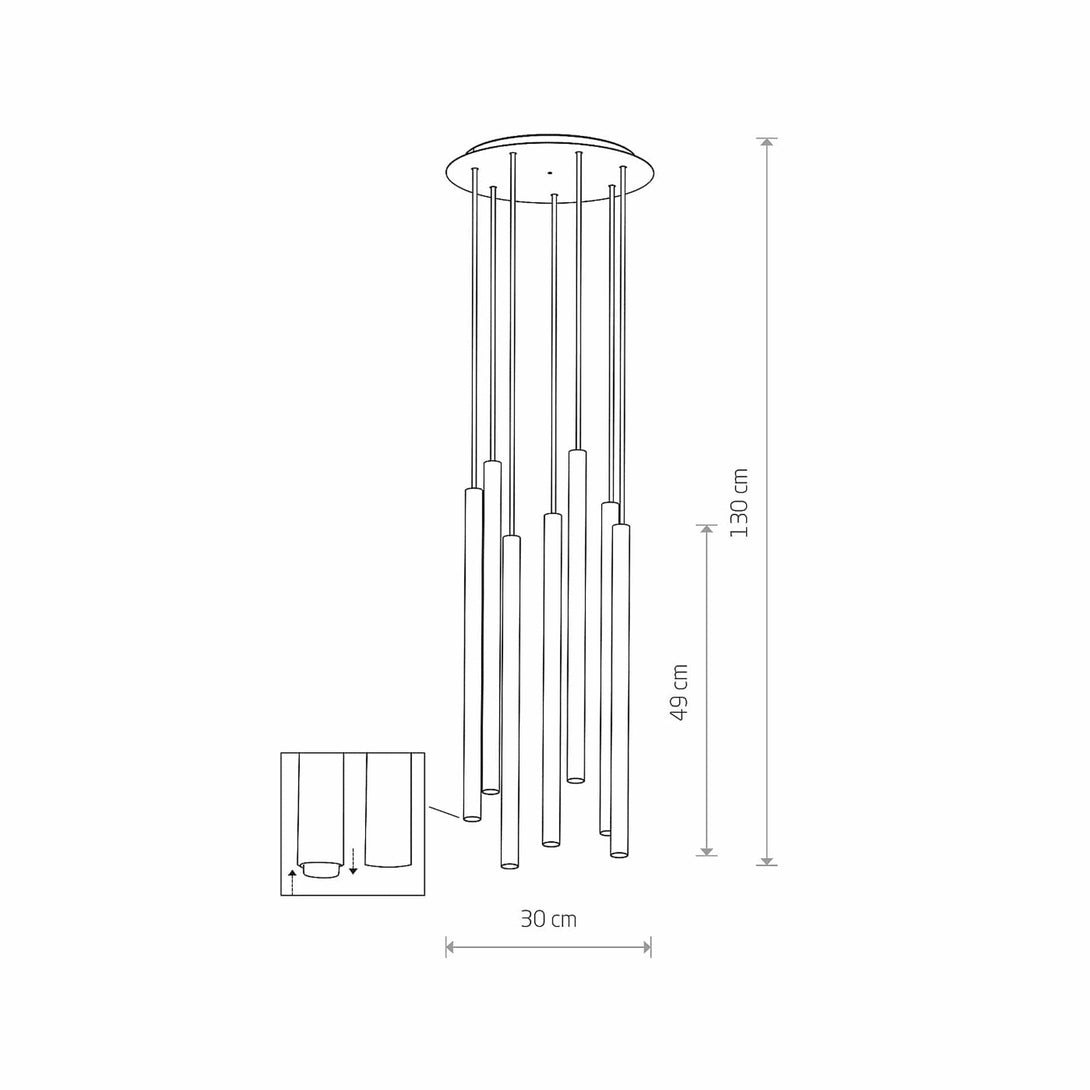 Lampade a sospensione Nowodvorski Laser Sospensione VII 490