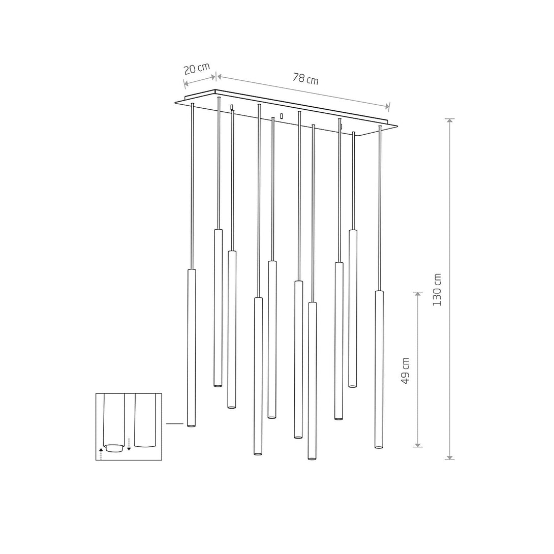 Lampade a sospensione Nowodvorski Laser Sospensione X