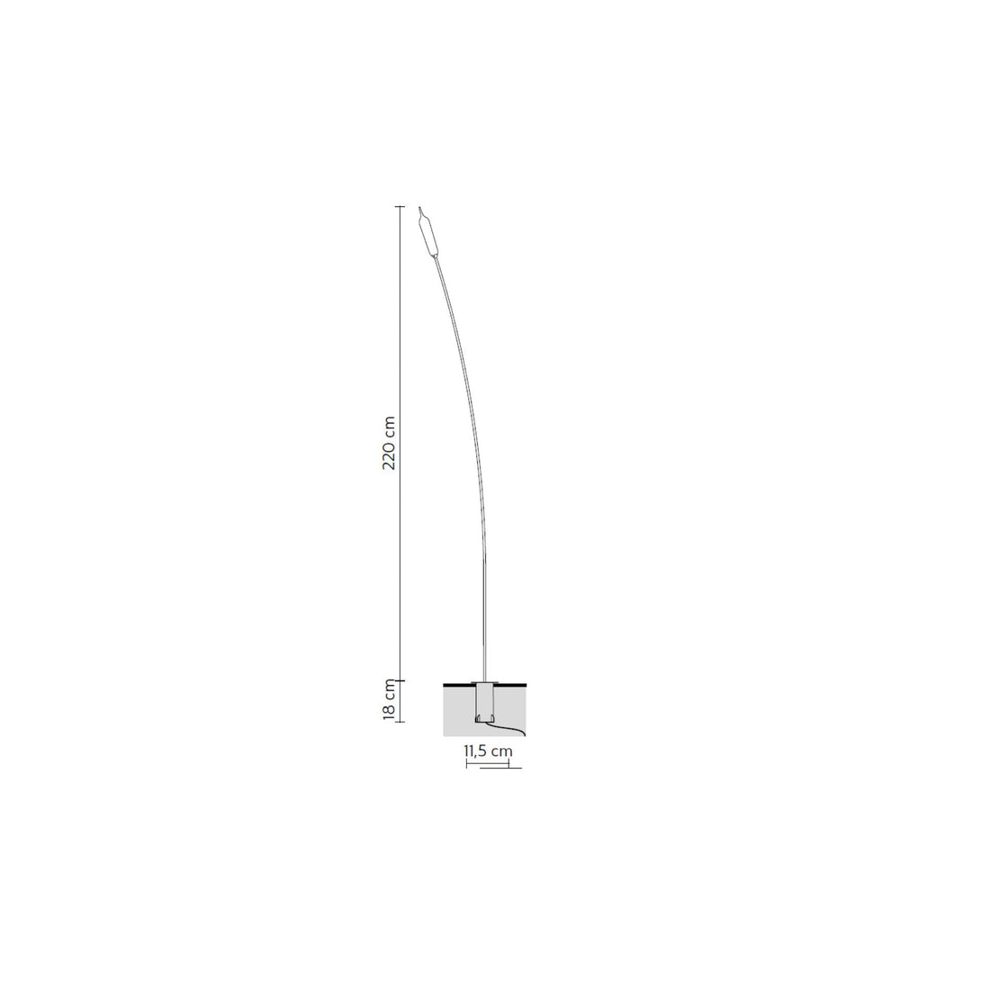 Lampade da esterni Karman Nilo Terra H.220 Outdoor Attacco a Terra HP211CNEXT