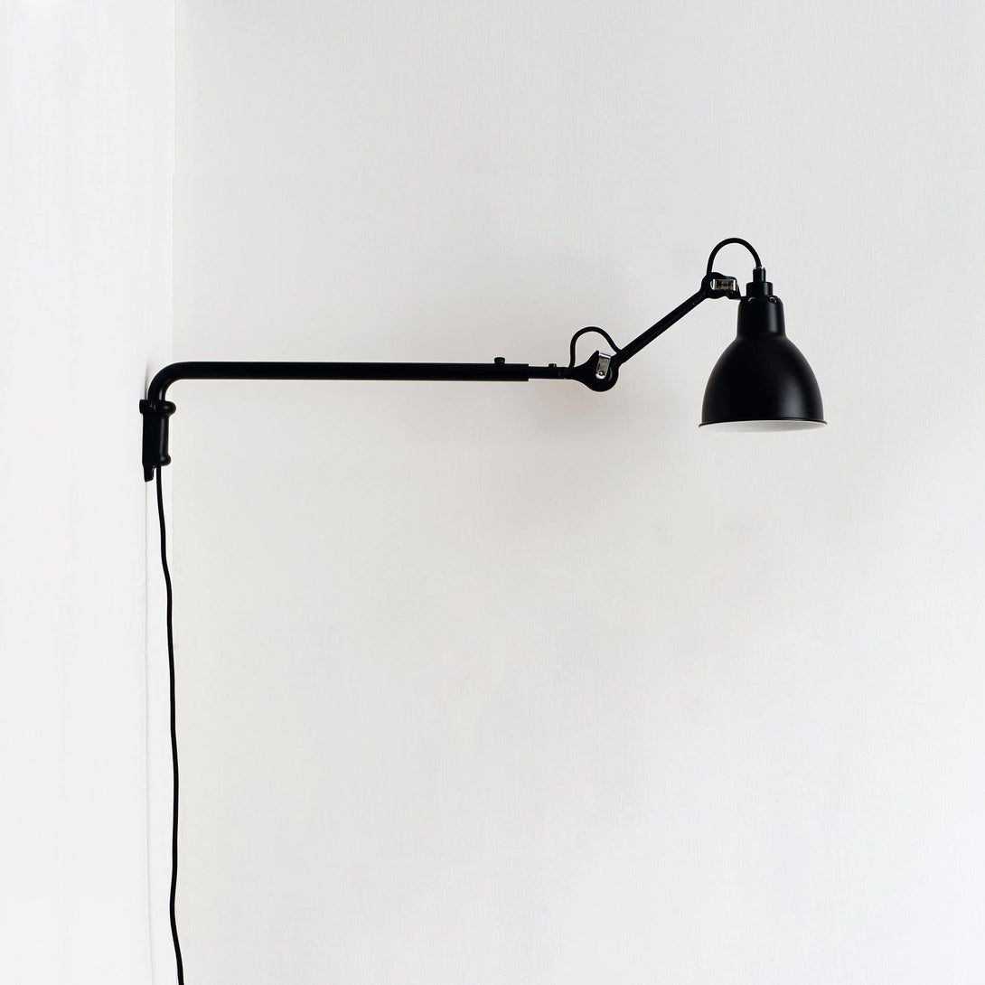 DCW Lampe Gras N.203 Parete Nero Rotondo