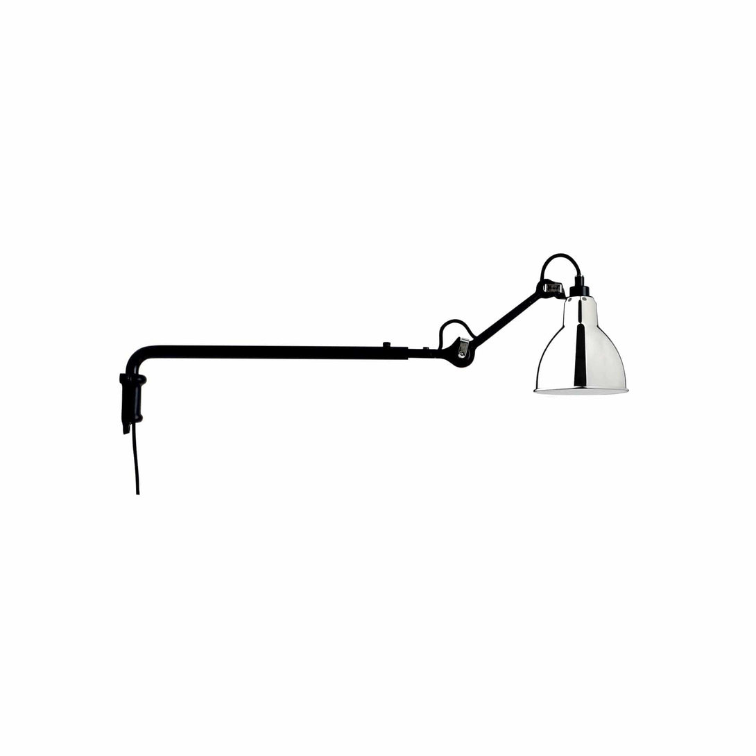 Lampade da parete DCW Lampe Gras N.203 Parete Nero Rotondo Cromo 3700677601926