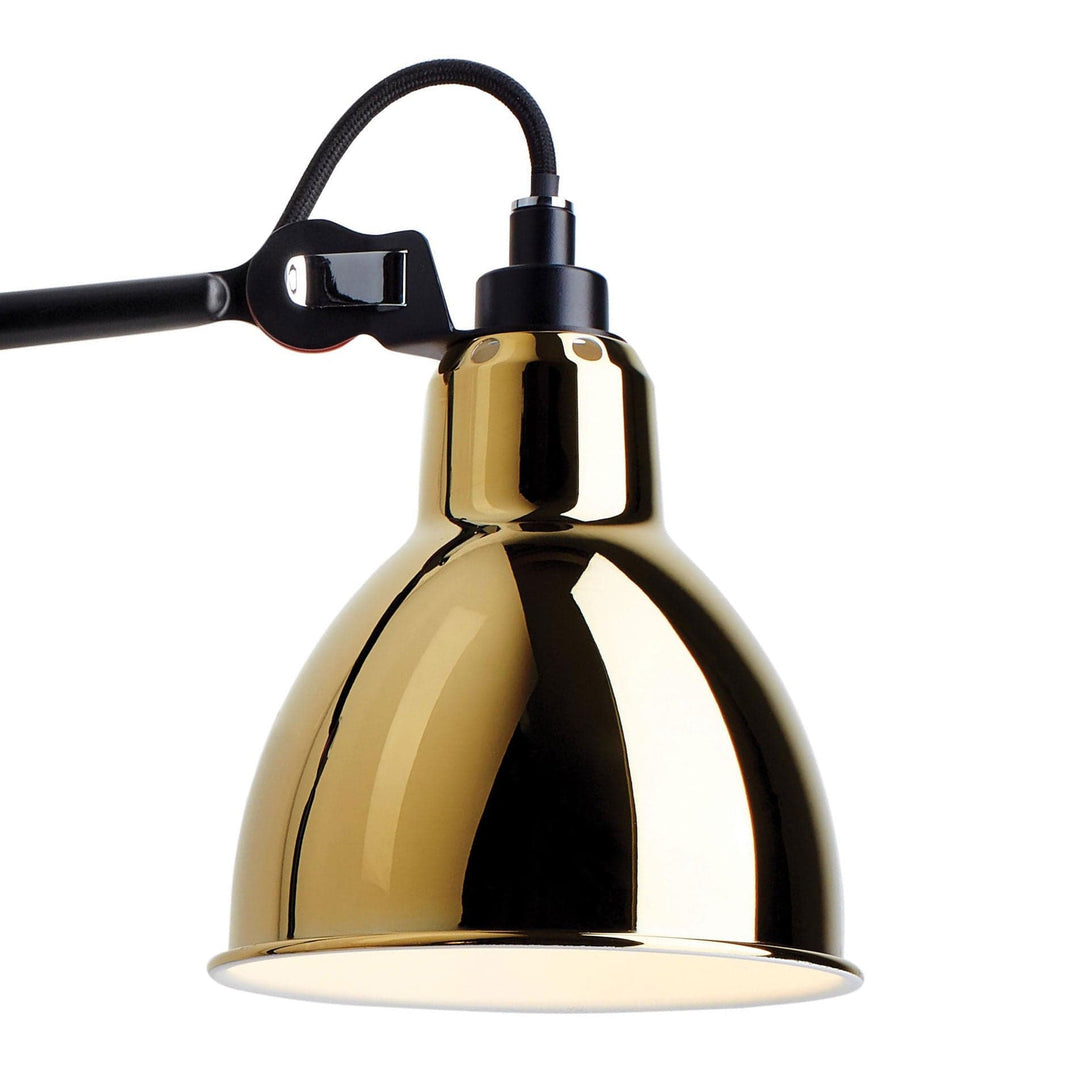 Lampade da parete DCW Lampe Gras N.203 Parete Nero Rotondo Oro 3700677617033