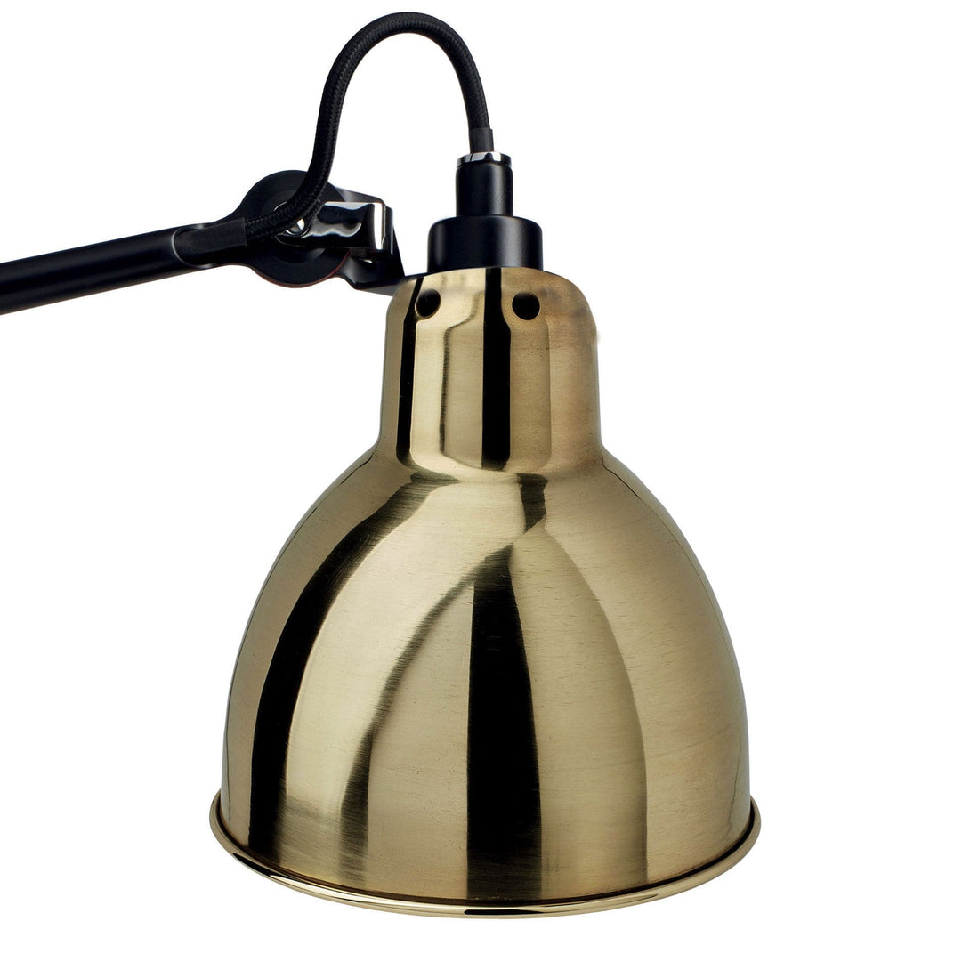 Lampade da parete DCW Lampe Gras N.203 Parete Nero Rotondo Ottone 3700677611444