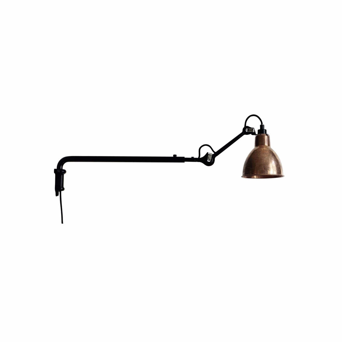 Lampade da parete DCW Lampe Gras N.203 Parete Nero Rotondo Rame grezzo 3700677621566