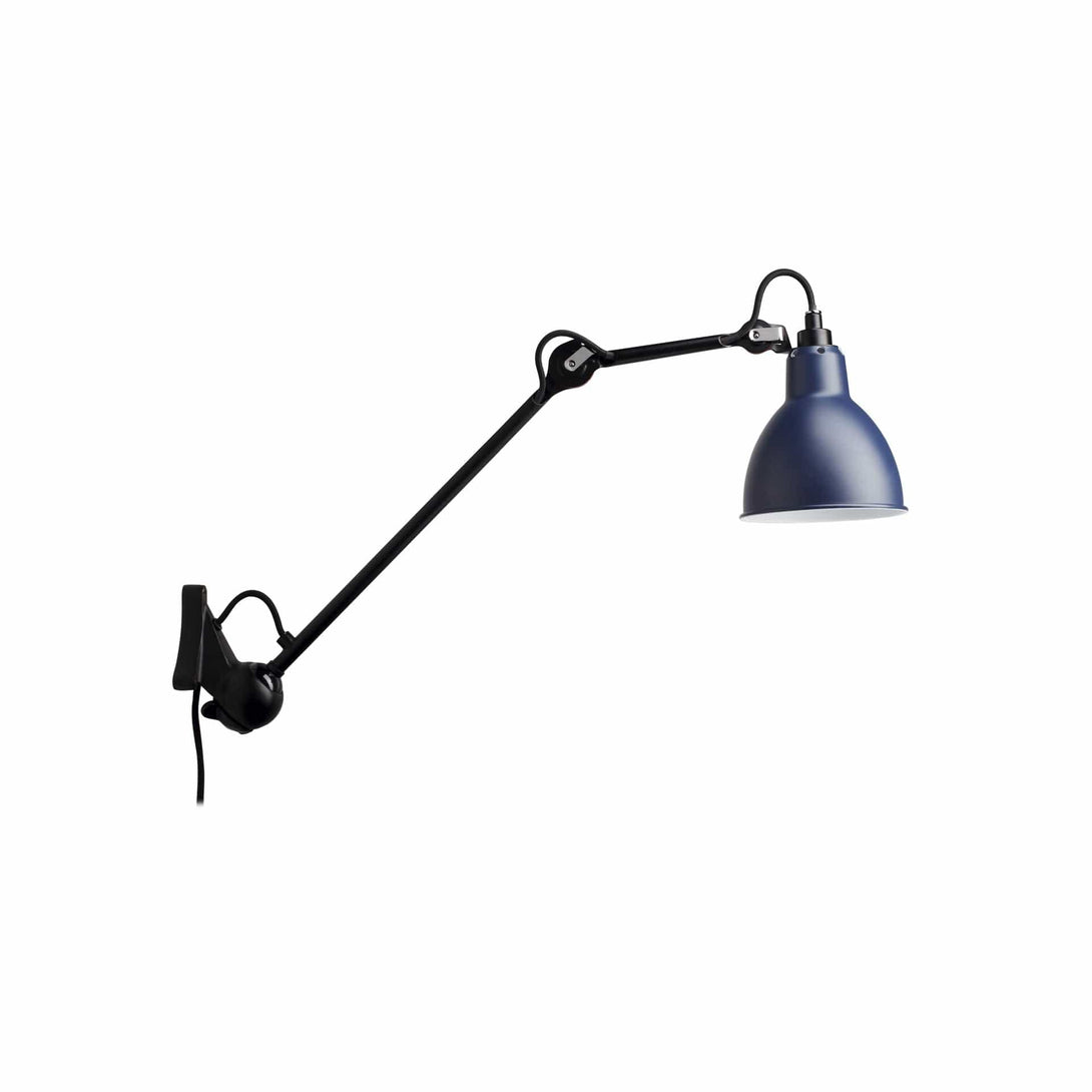 Lampade da parete DCW Lampe Gras N.222 Parete Nero Rotondo Blu 3700677601643