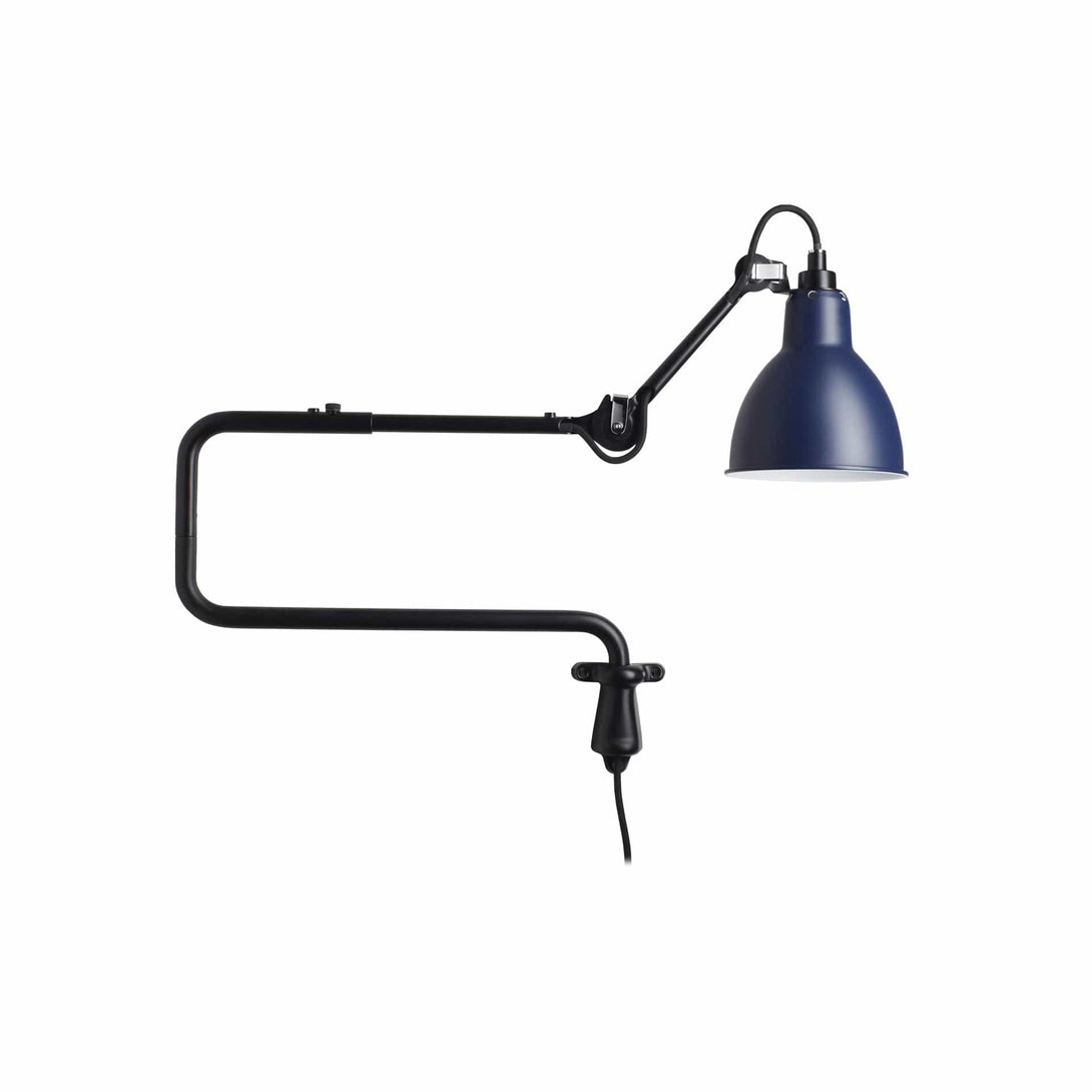 Lampade da parete DCW Lampe Gras N.303 Parete Nero Rotondo Blu 3700677602091