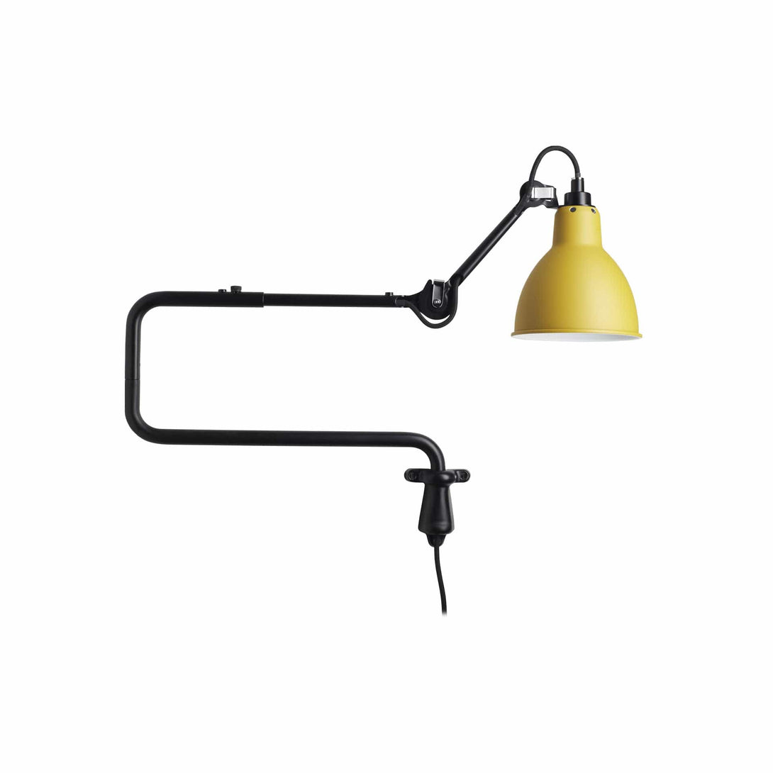 Lampade da parete DCW Lampe Gras N.303 Parete Nero Rotondo Giallo 3700677602084