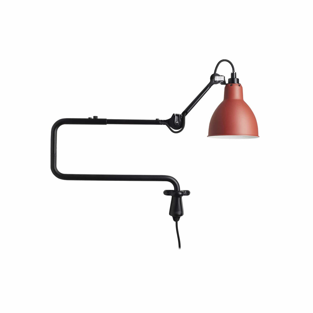 Lampade da parete DCW Lampe Gras N.303 Parete Nero Rotondo Rosso 3700677602077