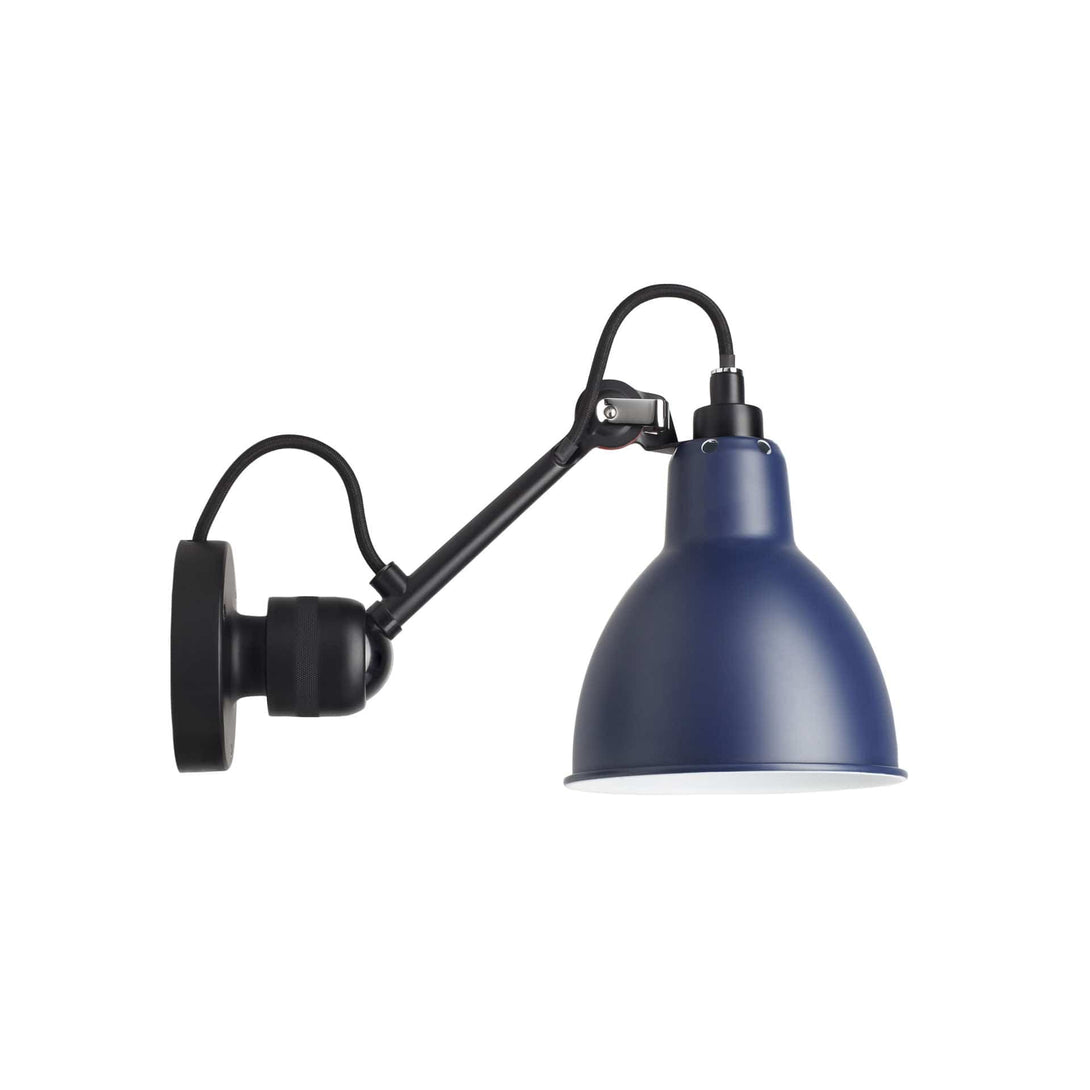 Lampade da parete DCW Lampe Gras N.304 Parete Nero Rotondo Blu 3700677605214