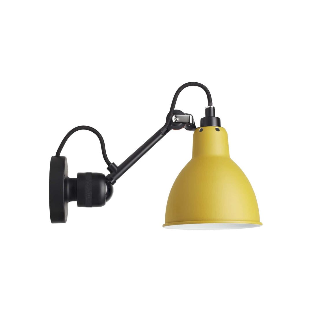 Lampade da parete DCW Lampe Gras N.304 Parete Nero Rotondo Giallo 3700677600813