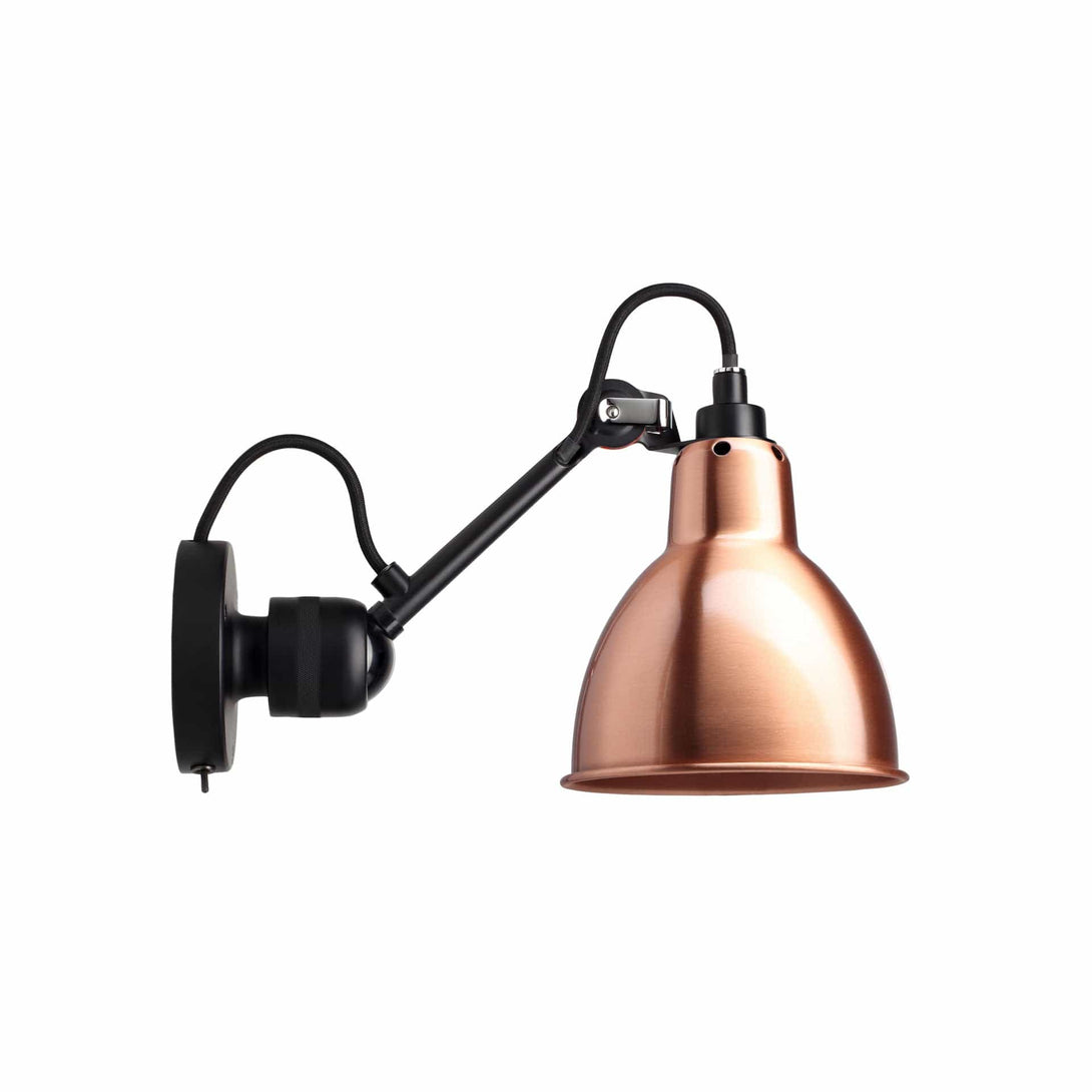 Lampade da parete DCW Lampe Gras N.304 SW Parete Nero Rotondo Rame 3700677601056