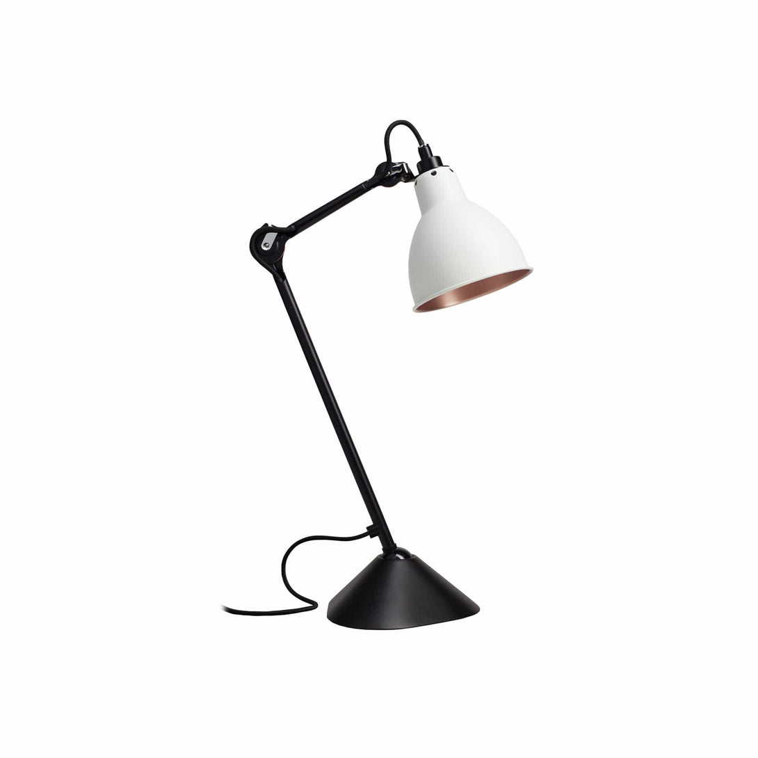 Lampade da tavolo DCW Lampe Gras N.205 Tavolo Nero Bianco/Rame 3700677600066