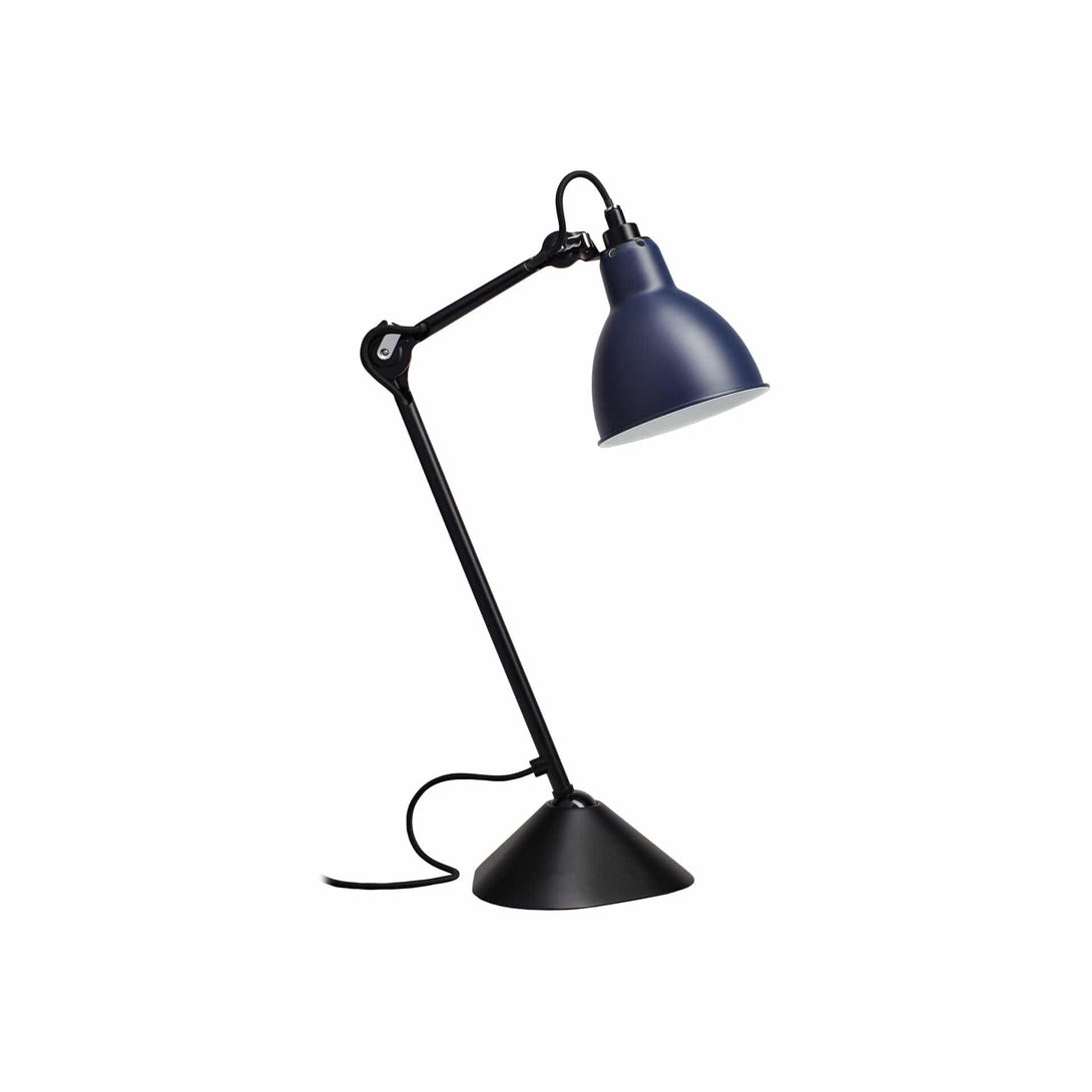 Lampade da tavolo DCW Lampe Gras N.205 Tavolo Nero Blu 3700677600035