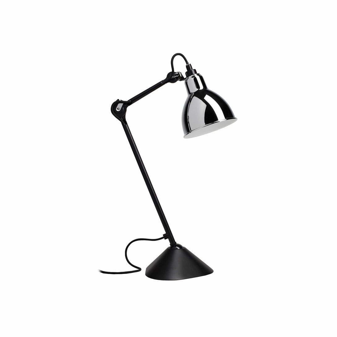 Lampade da tavolo DCW Lampe Gras N.205 Tavolo Nero Cromo 3700677600042