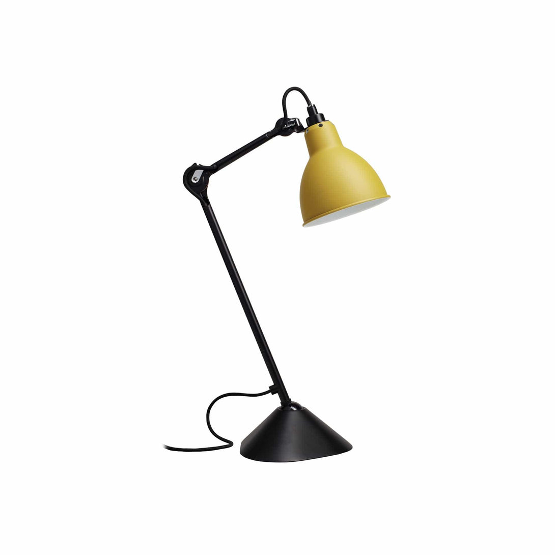 Lampade da tavolo DCW Lampe Gras N.205 Tavolo Nero Giallo 3700677600028