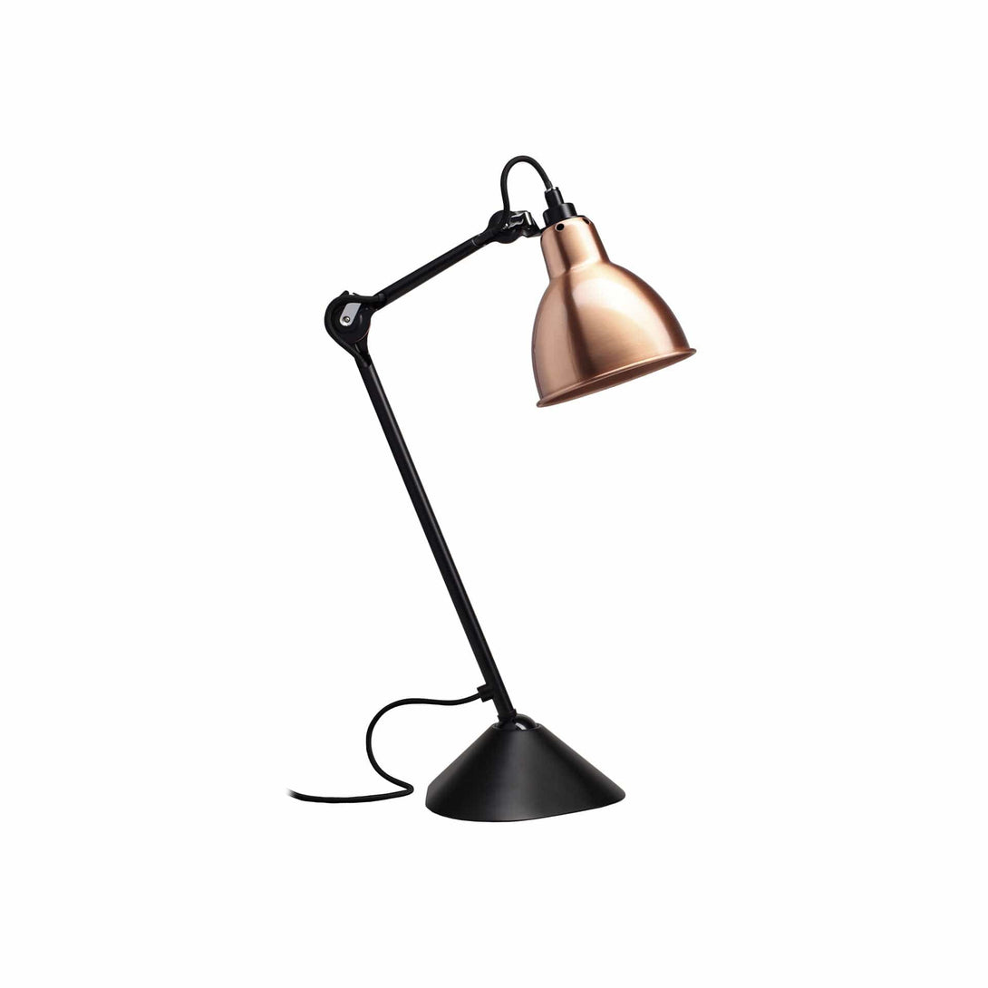 Lampade da tavolo DCW Lampe Gras N.205 Tavolo Nero Rame 3700677600080