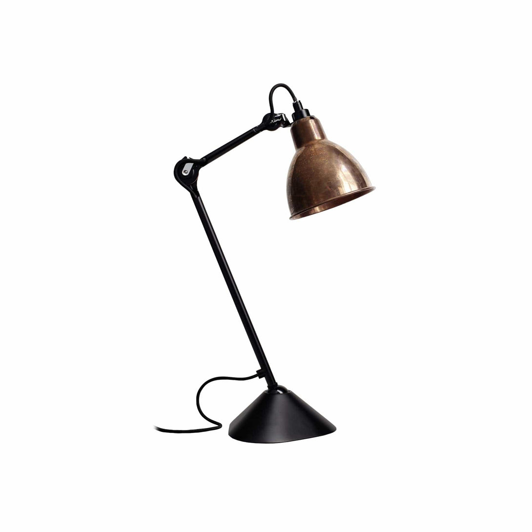 Lampade da tavolo DCW Lampe Gras N.205 Tavolo Nero Rame grezzo 3700677620194